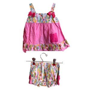 Stephan Baby Girls Go Gish Swing Dress Set, Size 6-12 months, New with Tag